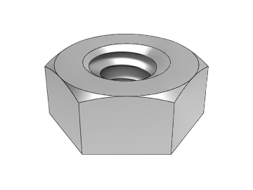 Dado esagonale ASME B18.2.2.1-1 (smusso su un lato)