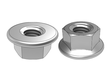 ASME B18.2.4.4M.1 Dado flangiato esagonale