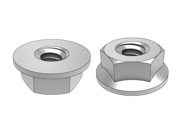 ASME B18.2.2.12 Dado flangiato esagonale