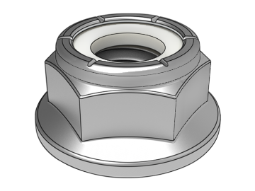 ASME B18.16.6.9 Dadi di bloccaggio a flangia esagonale con inserto non metallico Baini